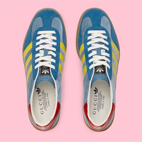 adidas gazelle x gucci blue|Adidas X gazelle blue.